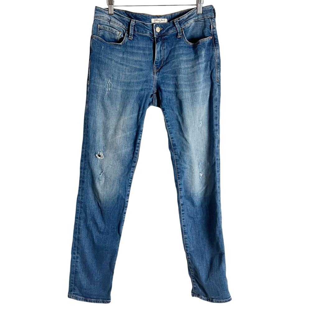 Mavi Women’s Skinny Distressed Blue Denim Jeans Size 30x32 - Picture 1 of 8